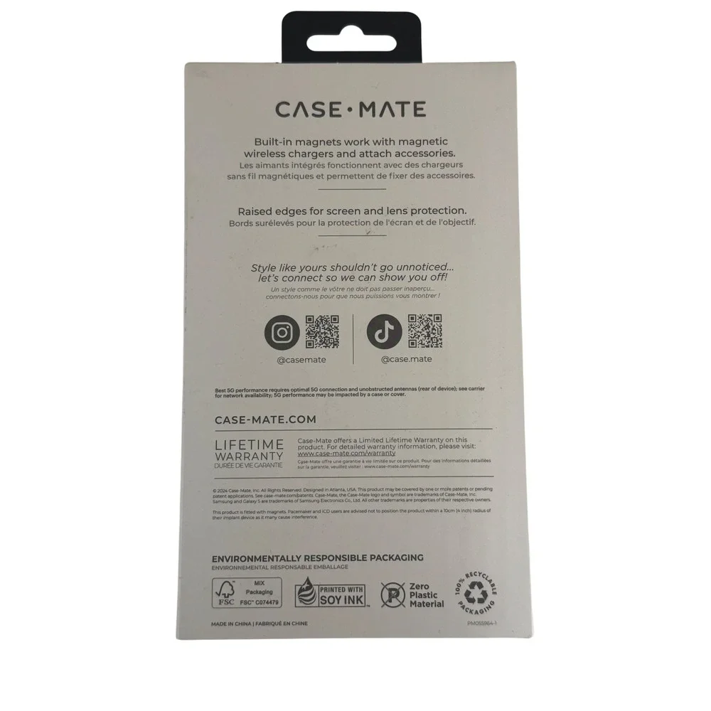 Case-Mate Samsung Galaxy S25+ Case Karat Gardenia Magnetic Floral Silver Glitter